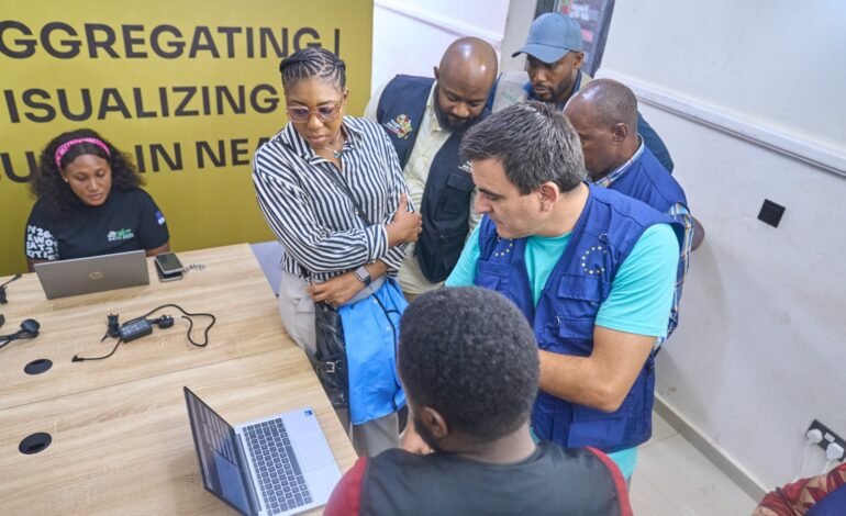 EU Delegation Visits EU-Funded Election Result Analysis Dashboard Centre in Ekiti Ado-Ekiti, Nigeria