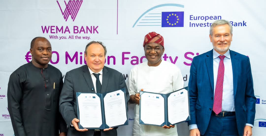 Wema Bank Secures €50m EIB Facility To Support SMEs, Women, Youth Businesses