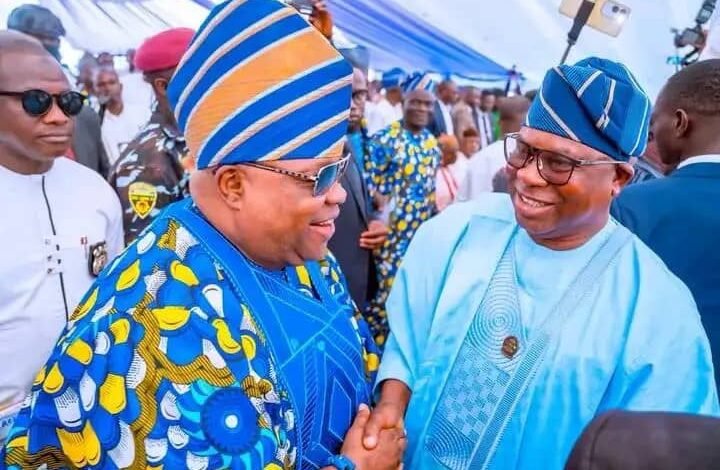 Beyond Politics, Adeleke, Oyebamiji Share Rare Moment At Basiru’s Mother’s Fidau