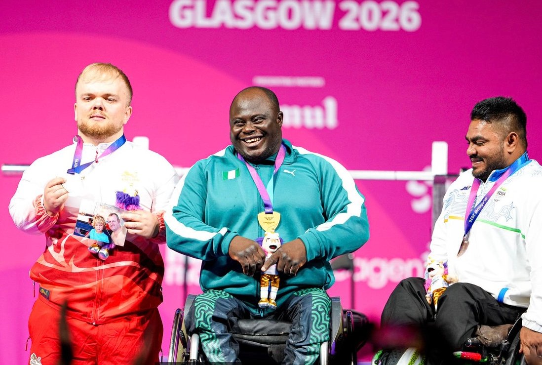 Glasgow 2026: Powerlifter Idris Wins Team Nigeria’s Third Gold Medal