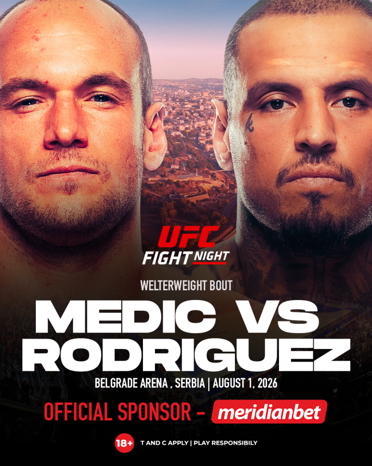 UFC Names Meridianbet Official Sponsor Of Fight Night Belgrade
