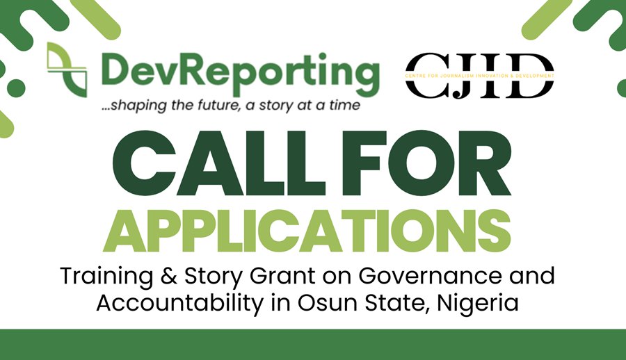 DevReporting opens training, story grant application for journalists in Osun